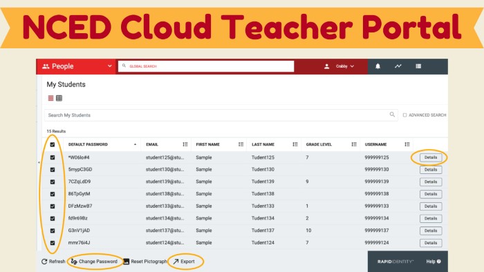 NCED-Cloud-Teacher-Portal